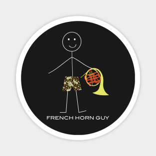 Funny Mens French Horn Guy Magnet